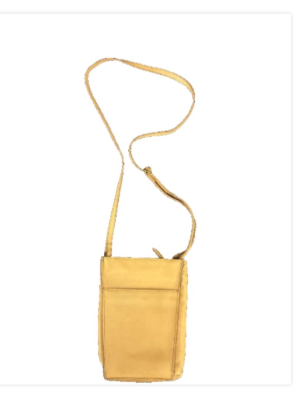 The Sak Tan Leather Mini Crossbody Purse Organizer Phone Bag - Picture 3 of 8
